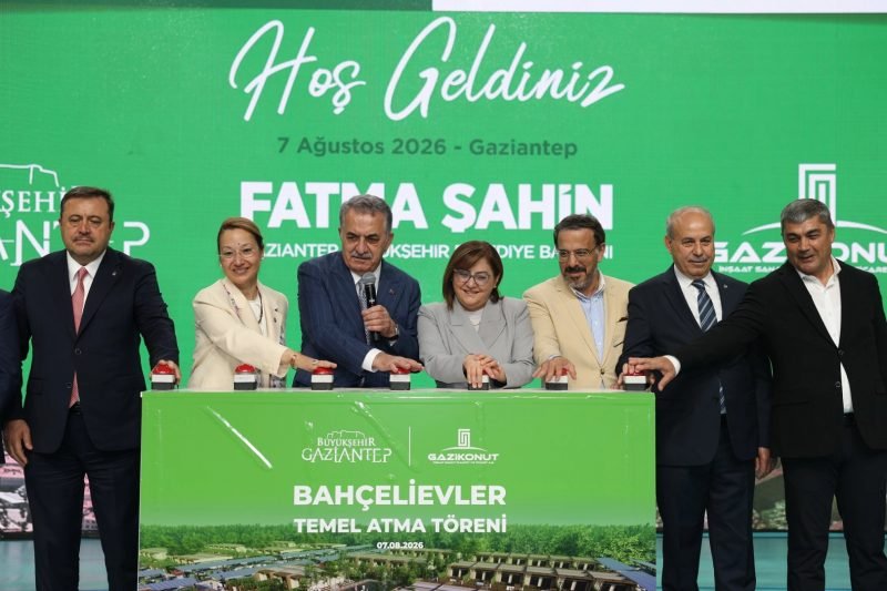 Gaziantep'te Bin Konut İçin Kura Çekildi, Yeni Projelerin Temeli Atıldı