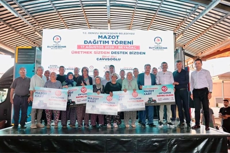 Denizli'de 10 Bin Üreticiye Mazot Desteği