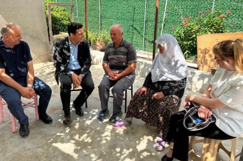 İpsala Kaymakamı Güzel, Sultanköy'de Gaziler ve Halkla Bir Araya Geldi