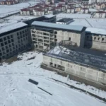 Ağrı Kadın Doğum ve Çocuk Hastanesi inşaatından genel görünüm