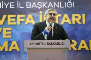 AK Partili Yayman, Osmaniye'de bölgesel saldırıları kınayarak diplomasi çağrısı yaptı.