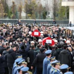 ASELSAN şehitleri Süleyman Cemre Kahraman ve İsmail Enes Can, Ankara'da son yolculuğuna uğurlandı.