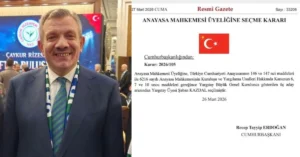 Anayasa Mahkemesi yeni üyesi Şaban Kazdal'ın portre fotoğrafı