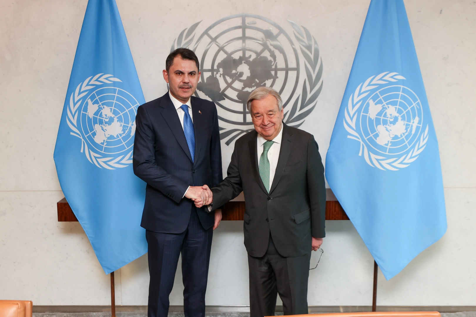 Bakan Murat Kurum, Birleşmiş Milletler temsilcileriyle sıfır atık ve COP31 süreci hakkında görüşüyor.