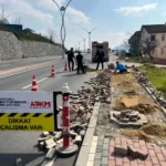 Başiskele'de yenilenen tretuvarlar halkın kullanımına açıldı