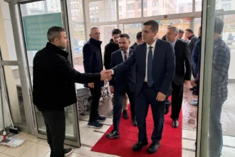 Batman Kozluk'ta Kaymakam ve Belediye Başkanı'nın hastane ziyareti