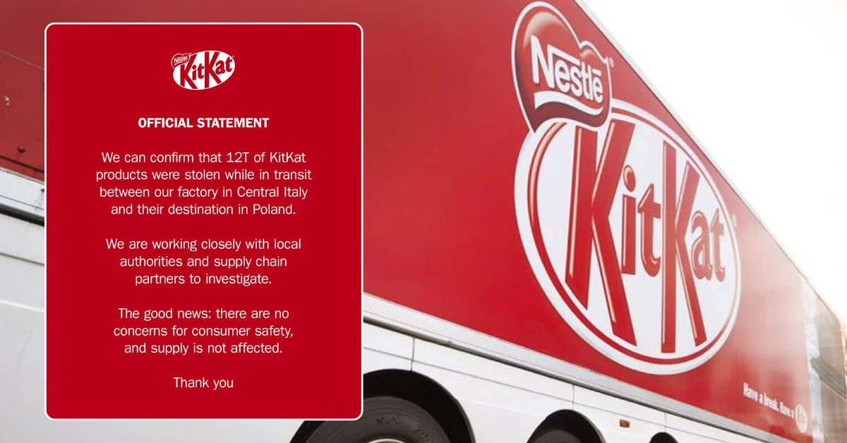 12 ton çikolatalı gofret içeren kamyonun çalınması olayıyla ilgili haber görseli