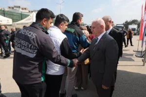 Bursa Büyükşehir Belediyesi çalışanları bayramlaştı