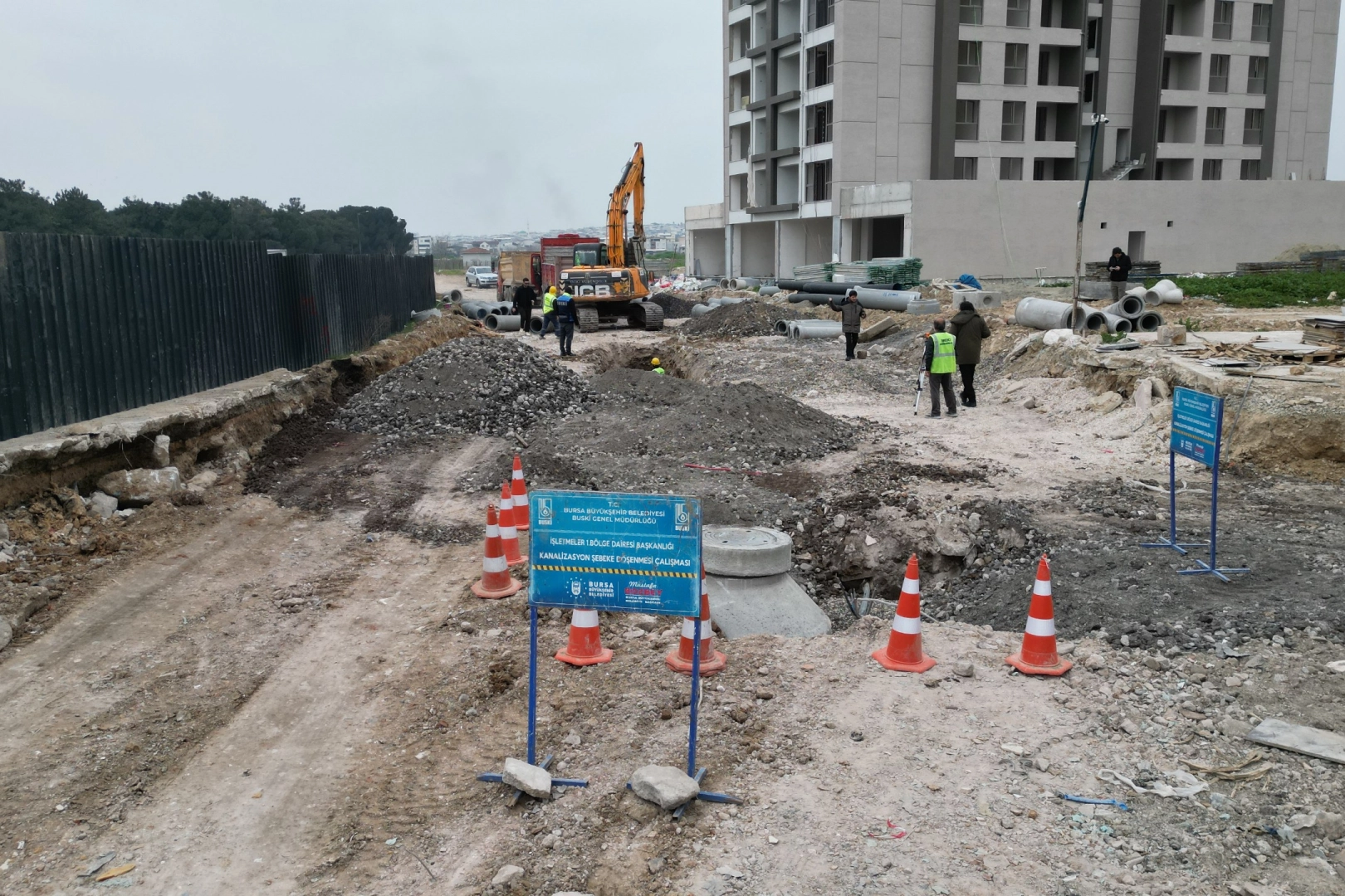 Bursa Büyükşehir Belediyesi'nden ilçelere modern altyapı hatları