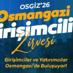 Osmangazi Girişimcilik Zirvesi (OSGİZ’26) logosu ve katılımcıların bir arada olduğu görsel