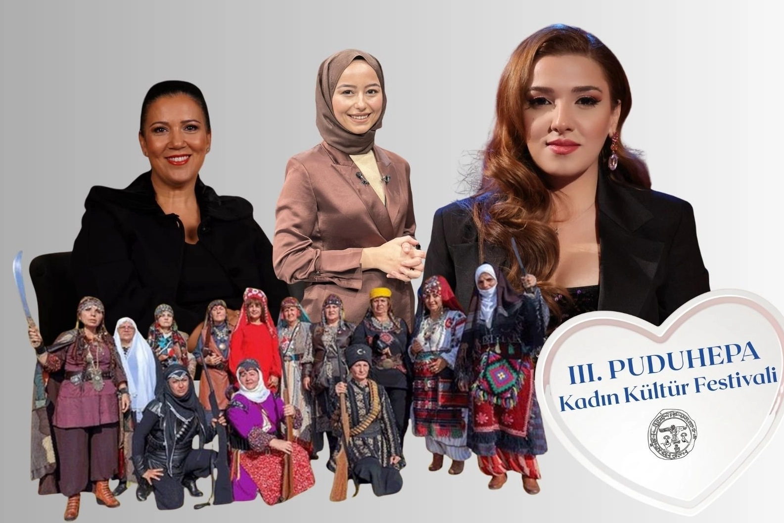 Çorum'da 3. Puduhepa Kadın Kültür Festivali'nin başlangıcını simgeleyen görsel