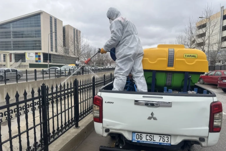 Çorum Belediyesi ekipleri, sivrisinek ve karasinek popülasyonunu kontrol altına almak için ilaçlama ve larva mücadelesi yapıyor.