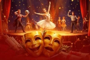 Denizli'de tiyatro etkinliği kapsamında sahnelenen oyunlardan bir kesit