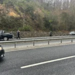 Düzce Akçakoca'da meydana gelen zincirleme trafik kazası sonrası araçlarda oluşan maddi hasar