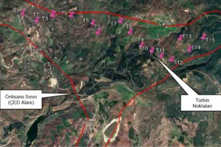 Enez'de planlanan rüzgar enerji santrali projesinin Gala Gölü ve antik sit alanları üzerindeki potansiyel etkileri