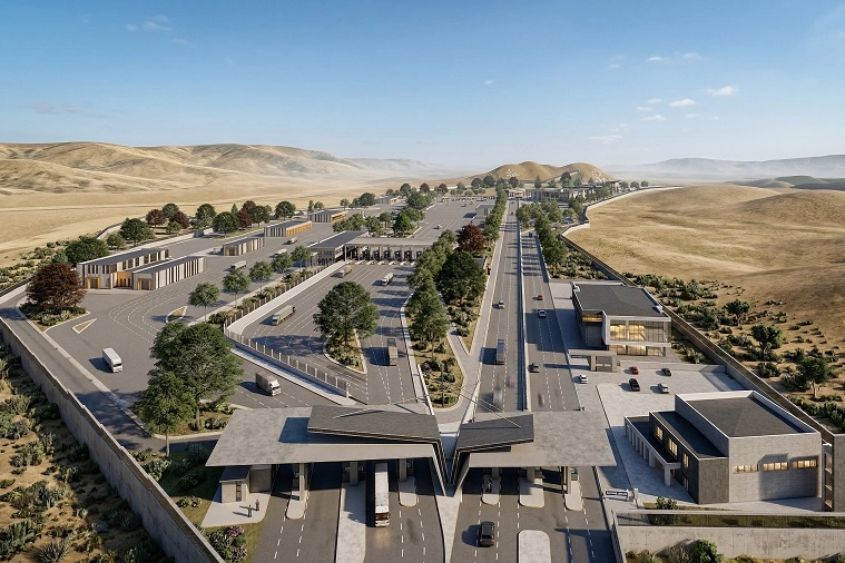 Gürbulak Sınır Kapısı'nın modern ve çağdaş mimariye sahip yenilenen yüzü