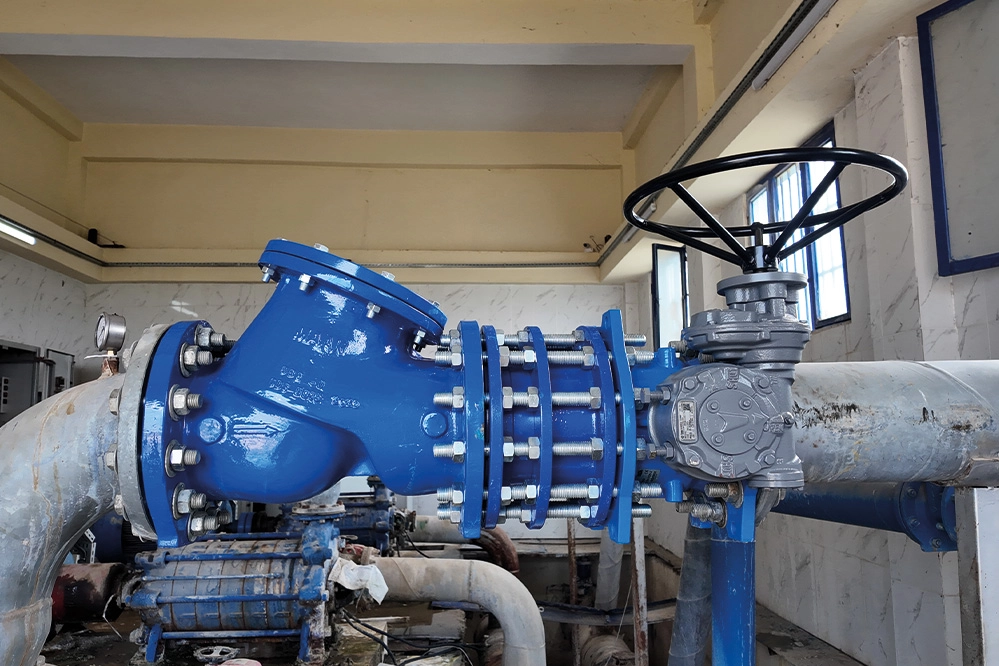 Hatay Belen'de yenilenen içme suyu ve atık su hatlarını gösteren altyapı çalışması