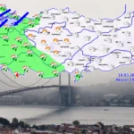 Meteoroloji uyarısı: Batı bölgelere yağmur, Marmara'ya kuvvetli rüzgar bekleniyor.