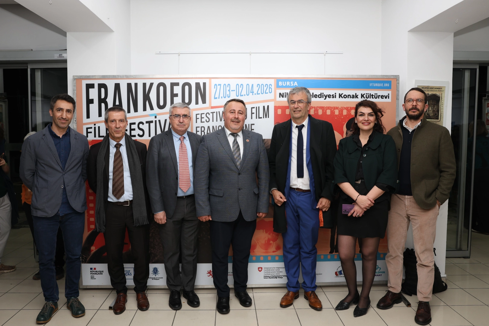 Bursa Nilüfer Frankofon Film Festivali'nin açılışından genel görünüm