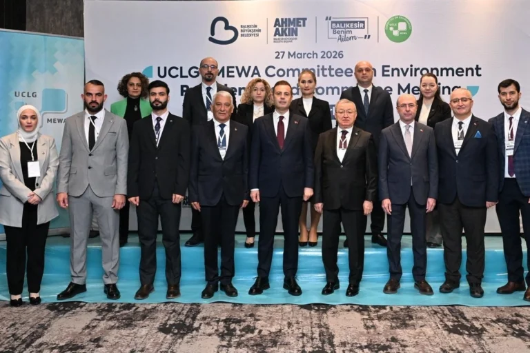Balıkesir'de düzenlenen UCLG-MEWA Çevre Komitesi toplantısından genel görünüm