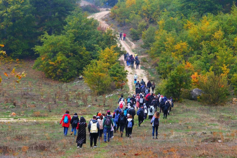 Sakarya'da doğa yürüyüşü etkinliği kapsamında bahar manzarası