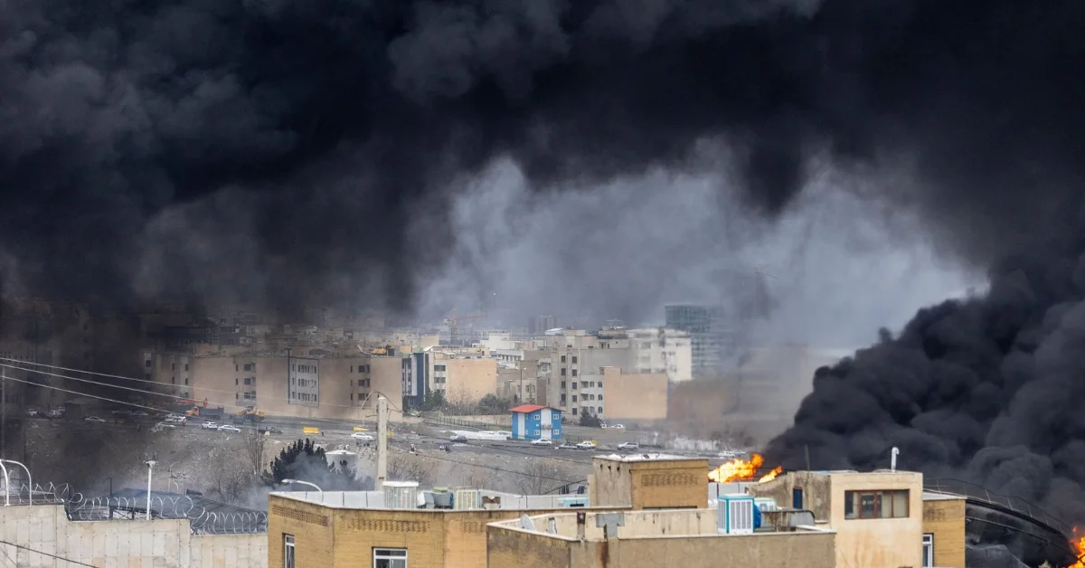 İsrail'in Tahran'a düzenlediği saldırı sonrası bölgedeki gerilimin arttığını gösteren görsel