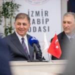 İzmir Büyükşehir Belediye Başkanı Cemil Tugay, 14 Mart Tıp Bayramı'nda sağlık çalışanlarına teşekkür ziyaretinde bulundu.