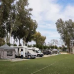 Konyaaltı Karavan Park'ta bayram tatilini geçiren karavan tatilcileri