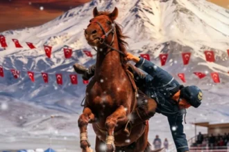 Erciyes Dağı'nda Kökbörü Oyunları 2026 organizasyonunu tanıtan görsel