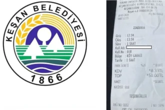 Keşan'da milli anma programı sonrası otopark ücreti alınması vatandaşların tepkisine neden oldu.