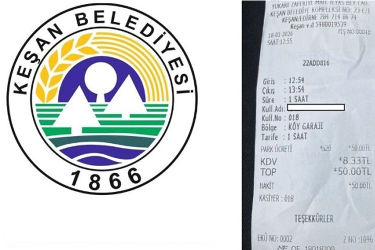 Keşan'da milli anma programı sonrası otopark ücreti alınması vatandaşların tepkisine neden oldu.