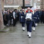 Kıbrıs Gazisi Ahmet Memiş'in cenaze töreninden bir görüntü