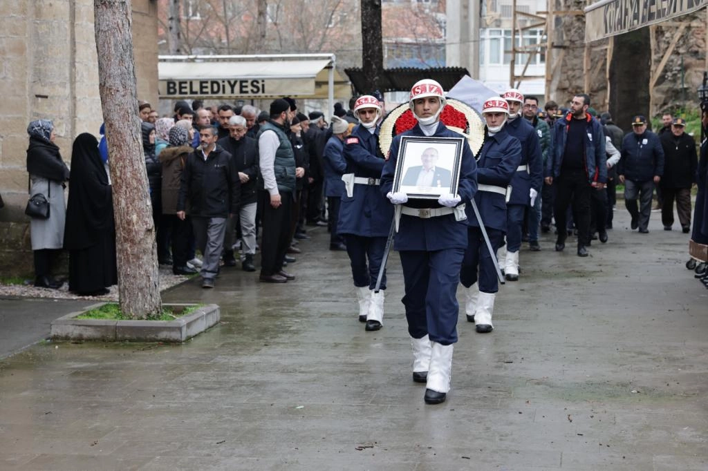 Kıbrıs Gazisi Ahmet Memiş'in cenaze töreninden bir görüntü