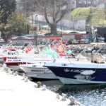 Kocaeli Değirmendere'de yeni yapılan kayık çekek yeri