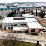 Kocaeli Gebze'de inşaatı devam eden engelsiz yaşam merkezinin dış cephesi