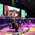 Konya Selçuklu'da düzenlenen Gönülden İlahiler konserinden bir sahne