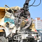 Manisa Büyükşehir Belediyesi tarafından toplanan hurda araçlar MKE'ye sevk ediliyor