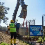 Mezitli Devlet Hastanesi için yapılan atık su altyapı çalışmalarını gösteren görsel