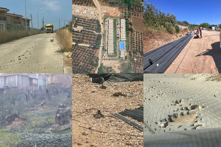 Mudanya Bademli Mahallesi'nde inşaat projesi nedeniyle mahalle sakinleri isyan etti.