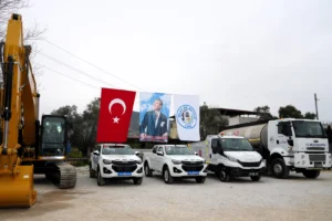 Milas Belediyesi'nin yeni araçları filoya katıldı, hizmet kapasitesi artırıldı.