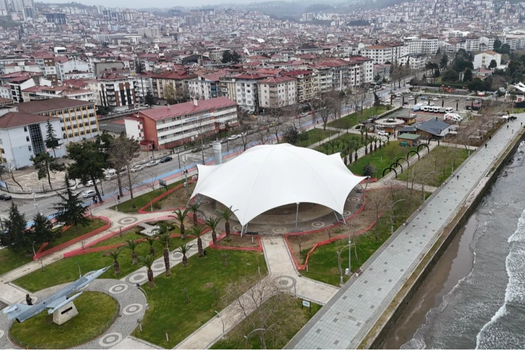 Ordu Altınordu'da yapımı tamamlanmak üzere olan yeni etkinlik ve fuar alanı
