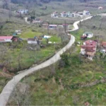 Ordu Fatsa'da tamamlanan beton yol güzergahı