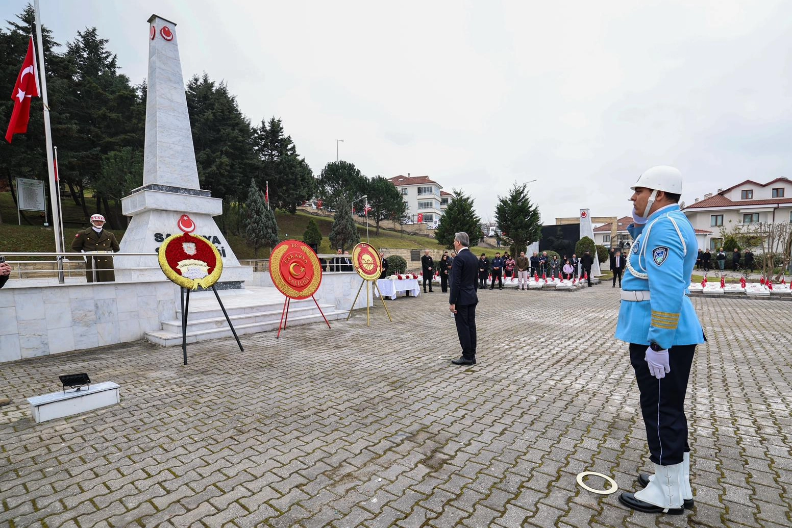 Sakarya'da 18 Mart Çanakkale Zaferi anma töreninden genel görünüm