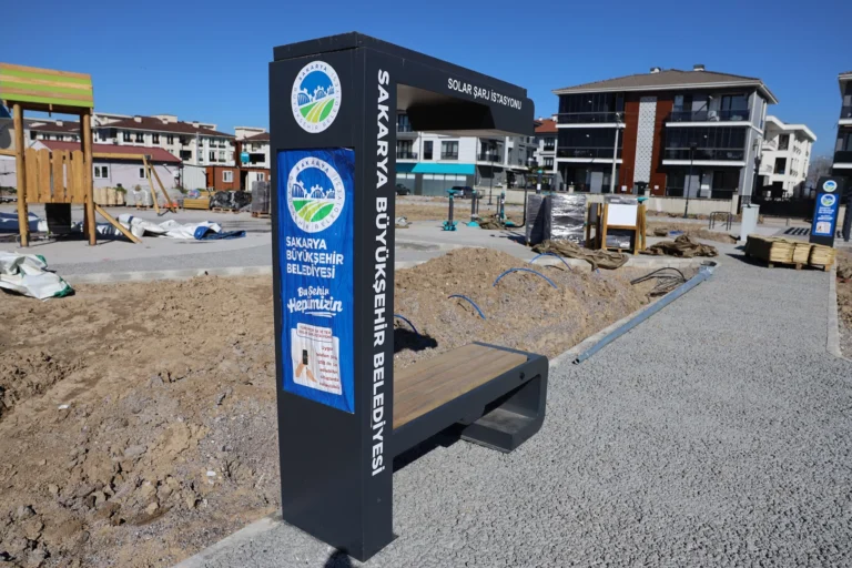 Sakarya'da inşaatı devam eden Sürdürülebilir İklim Park'tan genel görünüm