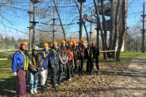 Sakarya Macera Park'ta kamp yapan gençler