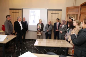 Sanat Melikgazi'de Kayseri Kent Konseyi heyeti ağırlanıyor.