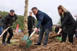 Bilecik'te Şeyh Edebali'nin 700. ölüm yıl dönümü anısına 700 çınar fidanı dikildi