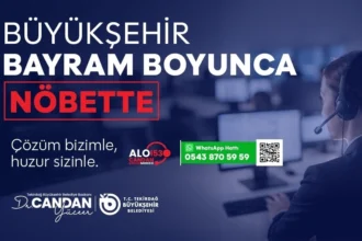 Tekirdağ Büyükşehir Belediyesi ekipleri Ramazan Bayramı boyunca vatandaşlara hizmet veriyor