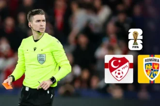 Türkiye ve Romanya milli takımlarının futbol maçı görseli