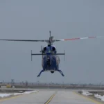 Van'da helikopter destekli trafik denetiminde yakalanan şüpheli araç.